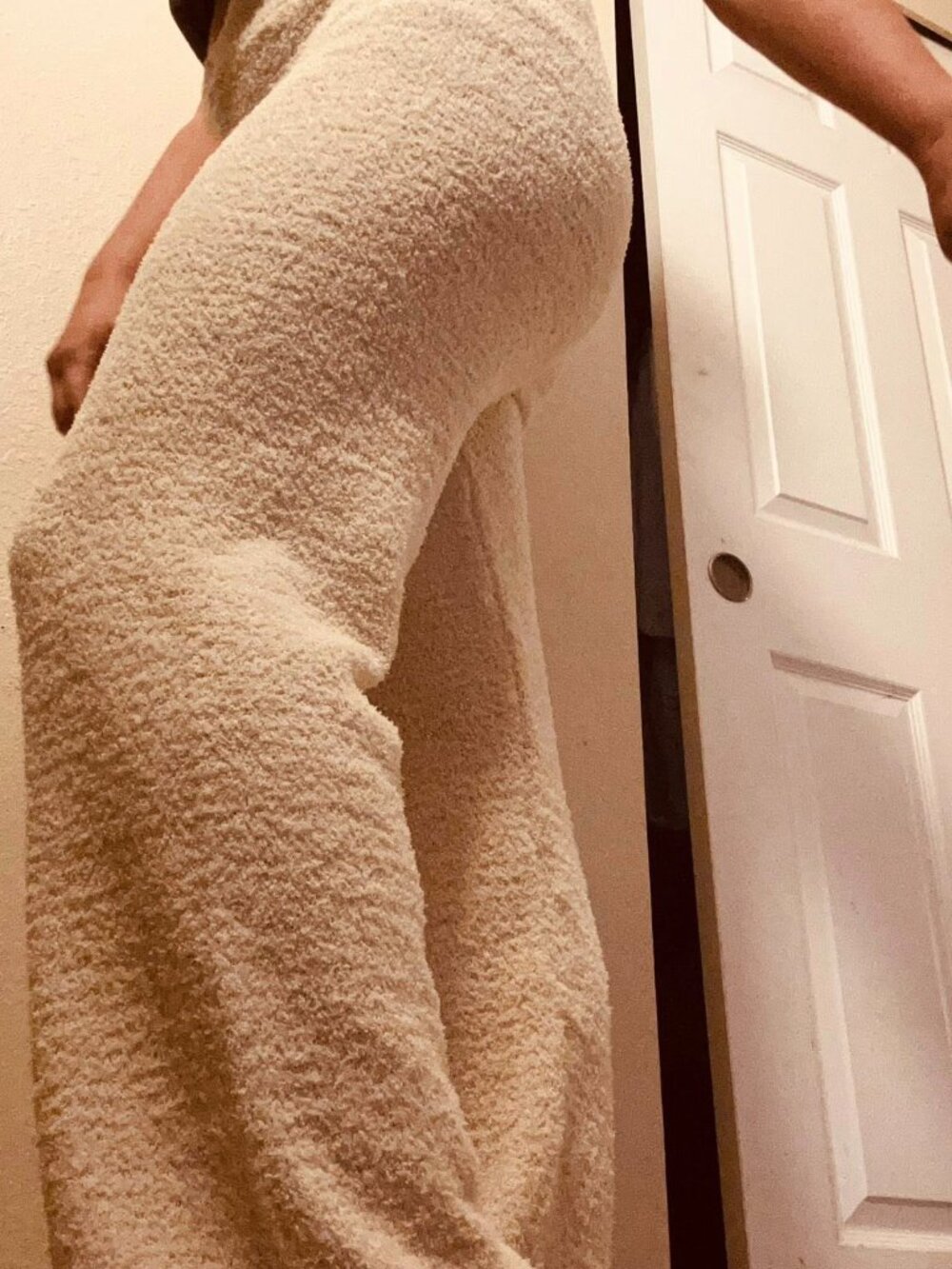 Boucle Cozy Lounge Pants - Heaven For Your Legs: Cream